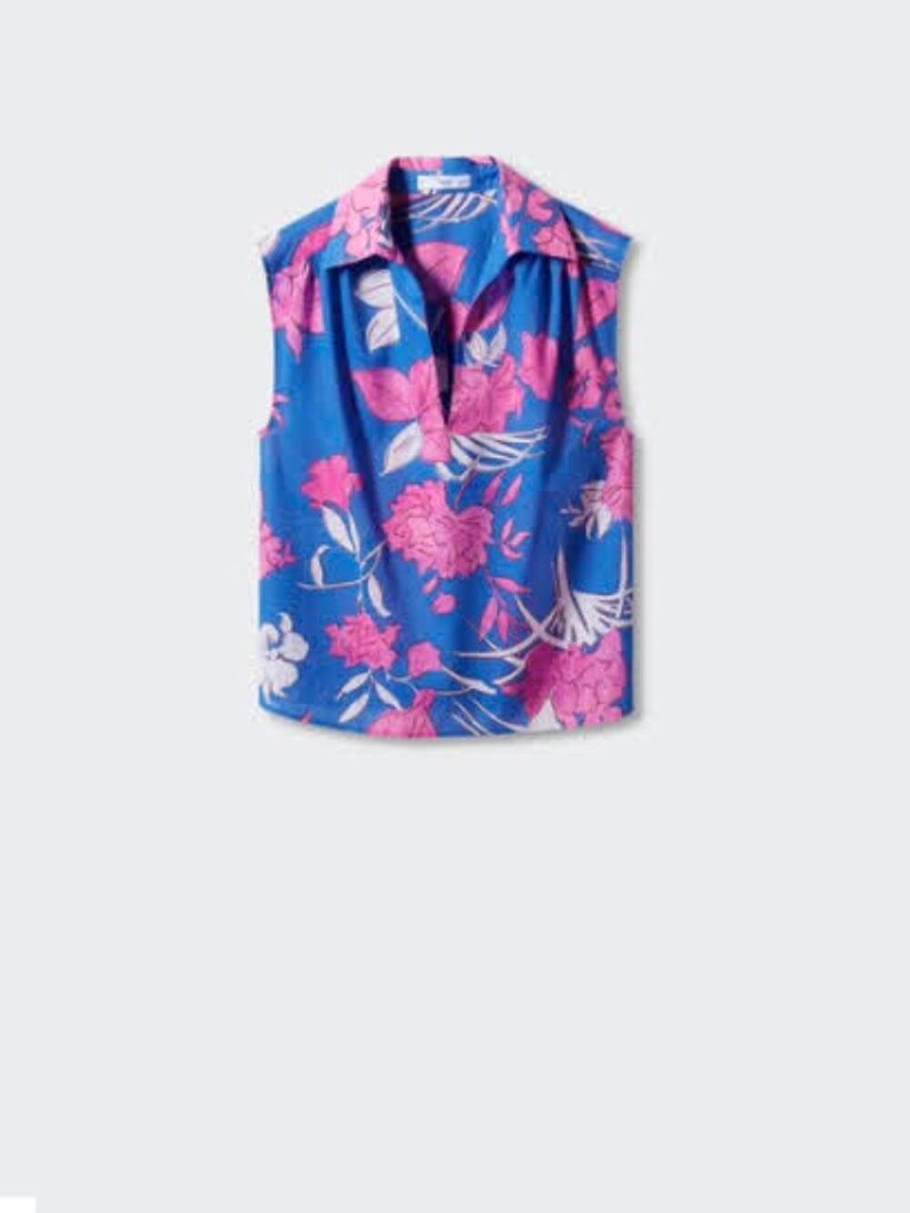 Mango SLEEVELESS PRINTED SHIRT - Picture 6 of 6